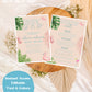 Tropical Bachelorette Weekend Invitation | Beach Trip Bachelorette Party Invite | Bachelorette Girls Trip Printable Itinerary Invite