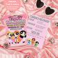 Powerpuff Girls Bachelorette Party Invitation | Powerpuff Bachelorette Party Invite | Girl Power Bach Girls Trip Itinerary | Y2K Invite