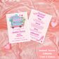 Come on Barb, Let's Go Party Bachelorette Party Invitation | Retro 90s Doll Bach Invite | Hot Pink Doll Bachelorette Invitation Itinerary