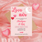 Love is in the Air Engagement Party Invitation | Valentine's Day Engagement Party Invite | Minimalist Valentine Engagement Announcement
