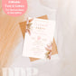 Boho Engagement Party Invitation | Pampas Grass Engagement Party Invite | Minimalist Engagement Announcement | Editable Invite Template