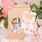 Movie Night Birthday Gift Tag | Movie Marathon Birthday Gift Label | Baby Girl First Birthday Favor Tag