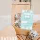 Blue Daisy Chain Birthday Gift Tag Template | Daisy First Gift Label | Daisy First Birthday Gift Tag | Blue Daisy Birthday Favor Tag