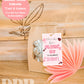 Ladybug Birthday Gift Tag Template | Boho Ladybug Gift Label | Pink Birthday Gift Tag | Boho Pink Ladybug Birthday Favor Tag