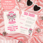LET'S GO GHOULS Bachelorette Party Invitation | Ghost Cowgirl Bach Party Invite | Ghost Girls Night Bach Invite | Halloween Girls Trip