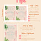 Tropical Bachelorette Weekend Invitation | Beach Trip Bachelorette Party Invite | Bachelorette Girls Trip Printable Itinerary Invite