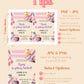 CHEERS WITCHES Bachelorette Party Invitation and Itinerary Template | Halloween Bach Party | Drink up Witches | Editable Printable Template