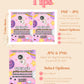 ANY AGE Space Birthday Invitation Girl Outer Space | Pink Galaxy First Birthday | Out Of This World Birthday | Trip Around the Sun Invite