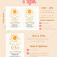 Boho First Trip Around the Sun Birthday Invite | Gender Neutral Birthday Invite | Retro Sunshine Birthday Party Invite | Instant Download