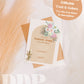 Boho Baptism Invitation | Pampas Grass Baptism Invite | Boho Girl Baptism Invite | Minimalist Baptism Invite | Printable