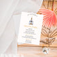 Minimalist Golden Church Baptism Invitation | Boho Christening Invite | Gender Neutral Baptism Invite | Christian Dedication Invite
