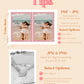 Modern Boho Save the Date Photo Template | Editable Save the Date | Photo Save the Date Template | Boho Beach Wedding Save the Date