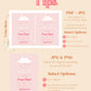 Shower Her with Love Baby Shower Invitation Suite | Valentine's Day Baby Shower Invite | Valentine's Day Baby Shower | Printable
