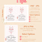 Rose and Lingerie Shower Invite | Modern Lingerie Wedding Shower Invite | Printable Girls Party Lingerie Shower Invitation