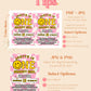 ANY AGE Happy Face Birthday Invitation | Pink Checkered Smile Face Birthday Invite | Smile Face Emoji Invite | Printable Invite Template