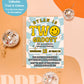 ANY AGE Happy Face Birthday Invitation | Blue Checkered Smile Face Birthday Invite | Smile Face Emoji Invite | Boy Birthday Printable Invite