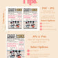 ANY AGE Pastel Mickey & Minnie Twins Birthday Invitation | Classic Disneyland Birthday Invite | Twins Birthday | Vintage Comic Mickey A04