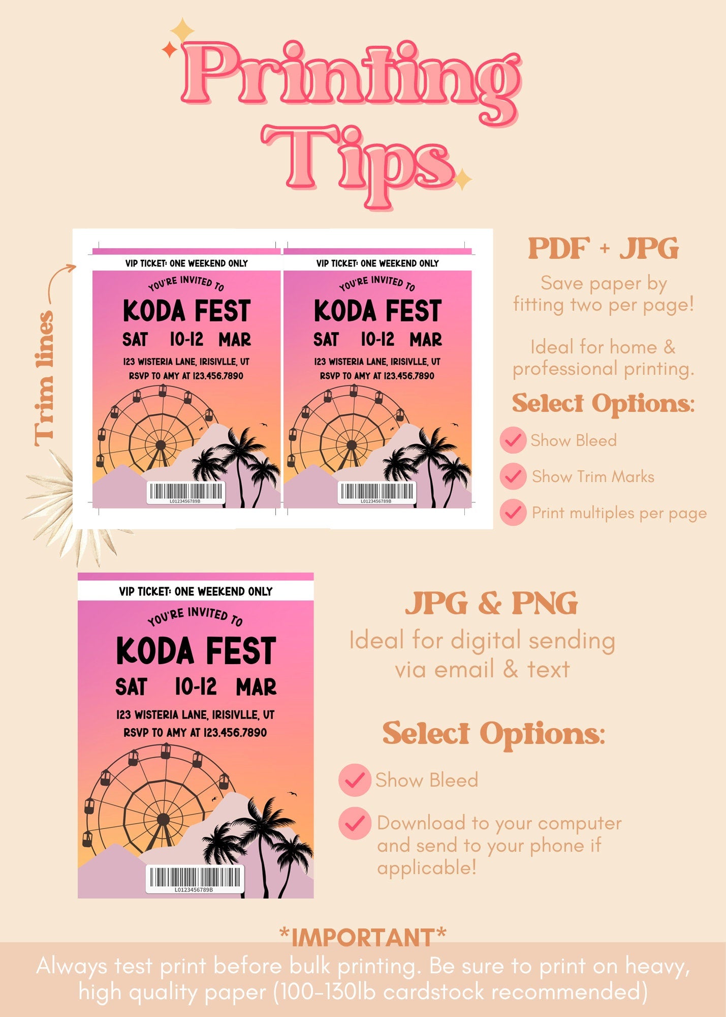 ANY AGE Festival Birthday Invite | Music Festival Birthday Party Invite | Kidchella Concert Festival Birthday Invite | Editable Template