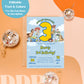 Toy Story THIRD Birthday Invitation | You've Got a Friend Who's THREE Toy Story Invitation | Toy Story Inspired Birthday
