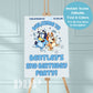 Blue Heeler Inspired Birthday Welcome Sign | Boys Australian Dog Birthday Party Sign | Boys Birthday Party Invites | Editable Template | A02