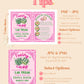 Viva Las Vegas Bachelorette Invitation and Itinerary | Feeling Lucky Bachelorette Weekend Invite | St Patty's Girls Trip Printable Itinerary