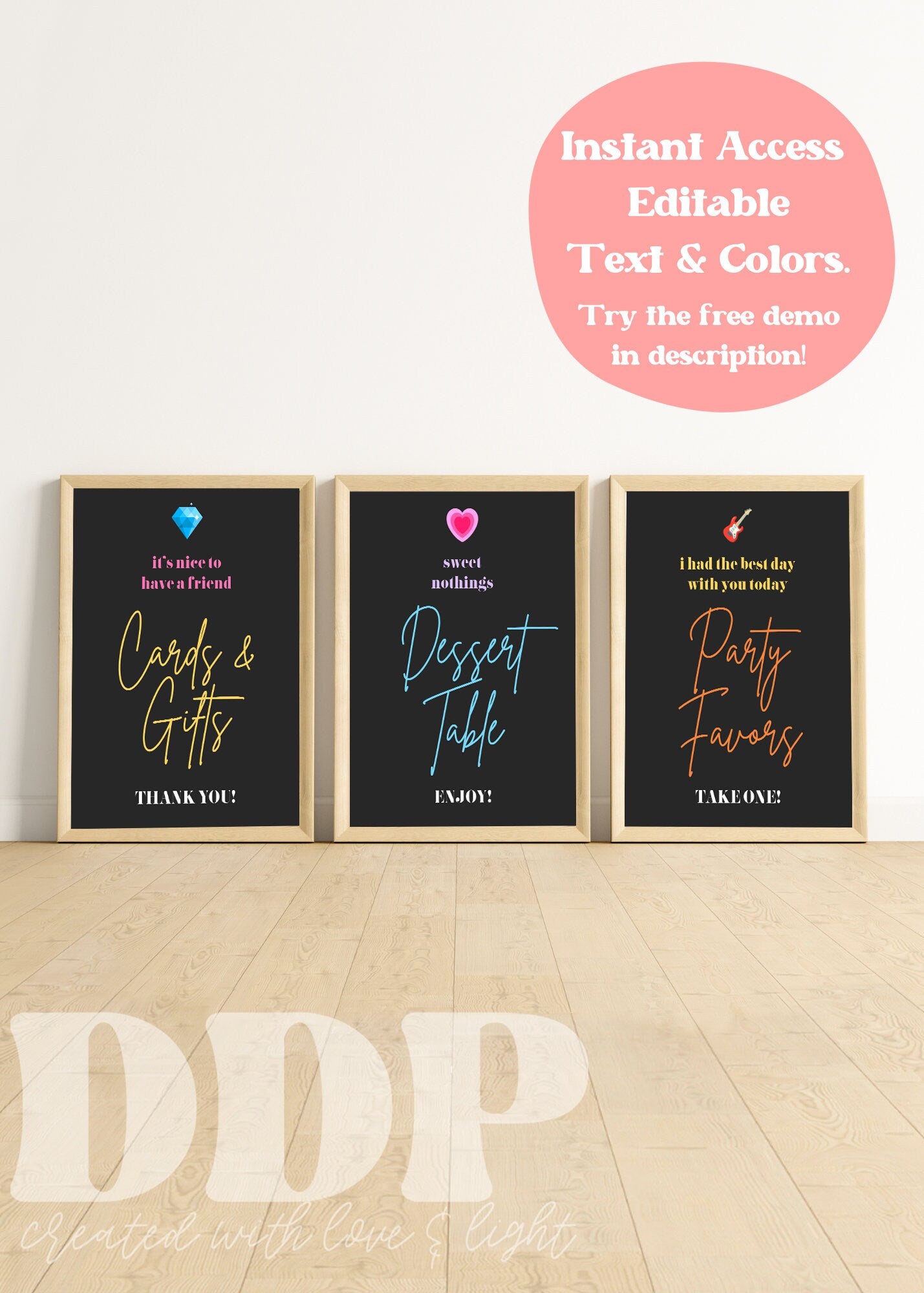 Eras Table Signs | Swiftie Eras Birthday Party Supplies | Eras Theme Birthday Decor | Taylor Swift Eras Party | A13