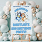Blue Heeler Inspired Birthday Welcome Sign | Boys Australian Dog Birthday Party Sign | Boys Birthday Party Invites | Editable Template | A02