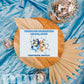 Blue Dog Thank You Card | Blue Dog Theme Birthday Party Supplies | Blue Dog Theme Birthday | A02