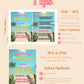 BACH ISLAND Bachelorette Weekend Invitation Template | Love Island Bachelorette Party Invite | Bachelorette Girls Trip Printable Itinerary