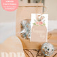 Editable Happy Easter Gift Tag Template | Boho Easter Favor Tag | Easter Basket Favor Tag | Minimalist Easter Bunny Bait Gift Tag