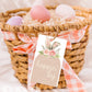 Editable Happy Easter Gift Tag Template | Boho Easter Favor Tag | Easter Basket Favor Tag | Minimalist Easter Bunny Bait Gift Tag